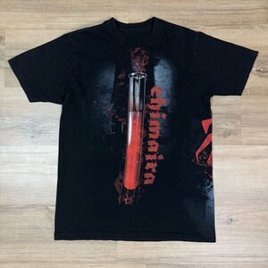 Chimaira Size M Wrap Around Print Merch Tee Shirt Black Metal Band Test Tube